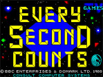 Every Second Counts ZX Spectrum Loading Screen