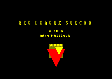 Big League Soccer for the Amstrad CPC