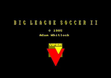 Big League Soccer 2 for the Amstrad CPC