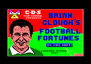 Brian Cloughs Football Fortunes for the Amstrad CPC