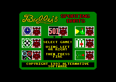 Bullys Sporting Darts for the Amstrad CPC