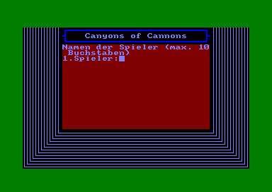 Canyons of Canyons for the Amstrad CPC