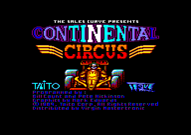 Continental Circus for the Amstrad CPC