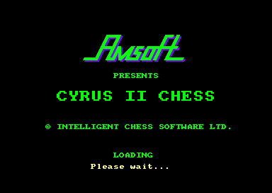 Cyrus 2 Chess for the Amstrad CPC