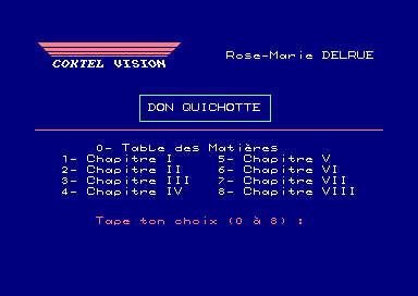 Don Quichotte for the Amstrad CPC