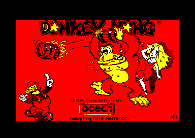 Donkey Kong for the Amstrad CPC