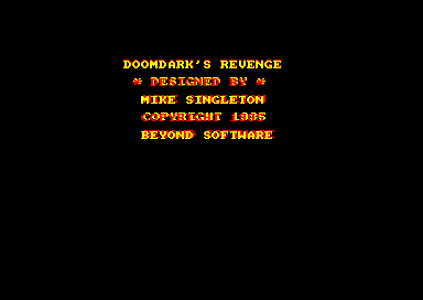 Doomdarks Revenge for the Amstrad CPC
