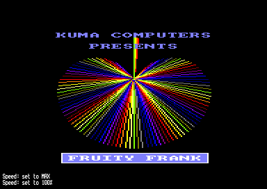 Fruity Frank for the Amstrad CPC
