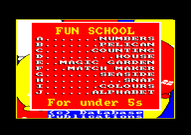 Fun School : Under 5s for the Amstrad CPC
