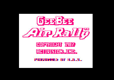 GeeBee Air Rally for the Amstrad CPC