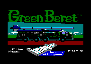 Green Beret for the Amstrad CPC