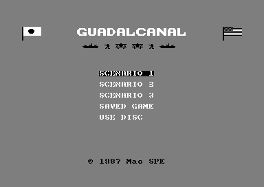 Guadalcanal for the Amstrad CPC