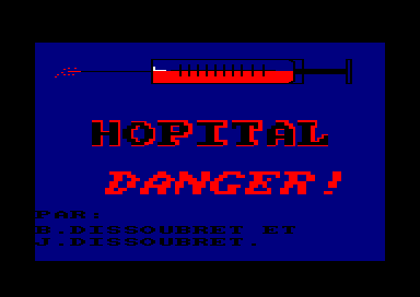 Hopital Danger! for the Amstrad CPC