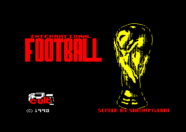 International Football for the Amstrad CPC