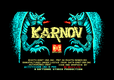 Karnov for the Amstrad CPC
