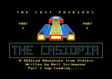 The Lost Phirious : Part 1 - The Casiopia for the Amstrad CPC
