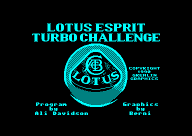 Lotus Esprit Turbo Challenge for the Amstrad CPC
