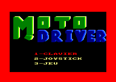 Moto Driver for the Amstrad CPC
