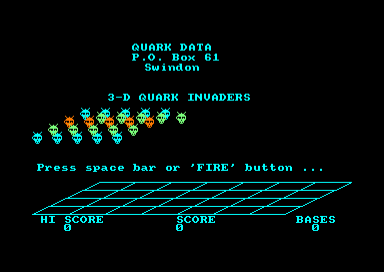 3D Quark Invaders for the Amstrad CPC