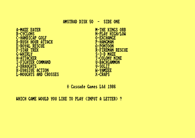 Amstrad Disk 50 for the Amstrad CPC