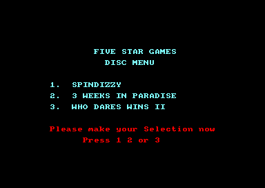 5 Star Games for the Amstrad CPC