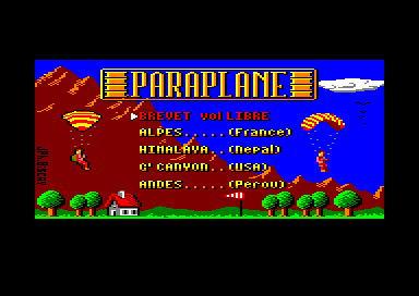 Paraplane for the Amstrad CPC