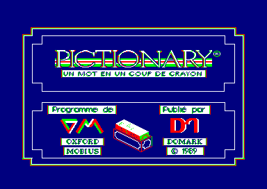 Pictionary for the Amstrad CPC