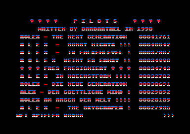 Pilots for the Amstrad CPC