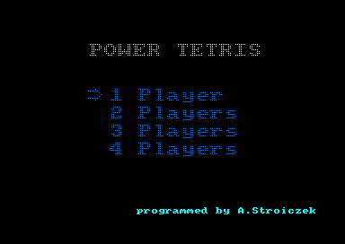 Power Tetris for the Amstrad CPC