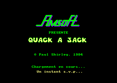 Quack-a-Jack for the Amstrad CPC
