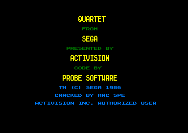 Quartet for the Amstrad CPC