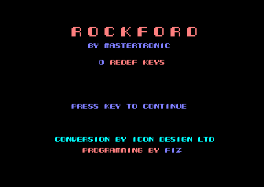 Rockford for the Amstrad CPC