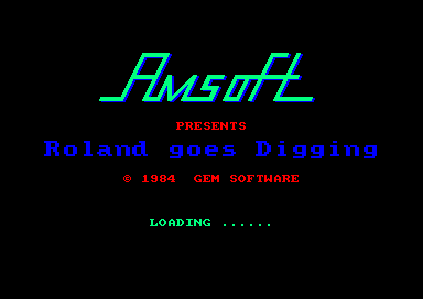 Roland Goes Digging for the Amstrad CPC