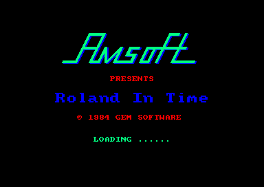 Roland In Time for the Amstrad CPC