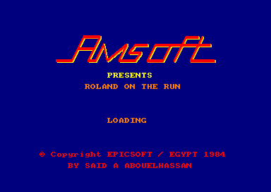 Roland on the Run for the Amstrad CPC
