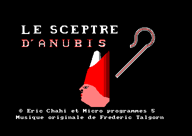 Le Sceptre D`Anubis for the Amstrad CPC