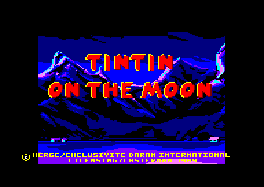Tintin On The Moon for the Amstrad CPC