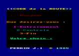 Code De La Route for the Amstrad CPC