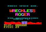 Wreckless Roger for the Amstrad CPC