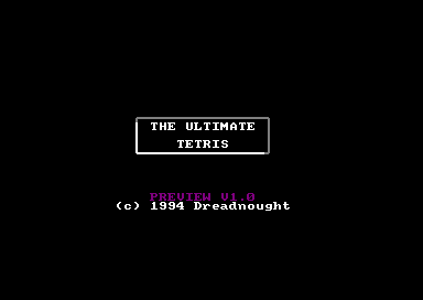 Ultimate Tetris for the Amstrad CPC