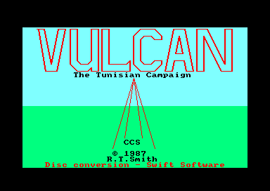 Vulcan : The Tunisian Campaign for the Amstrad CPC