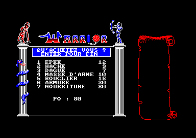 Warrior for the Amstrad CPC