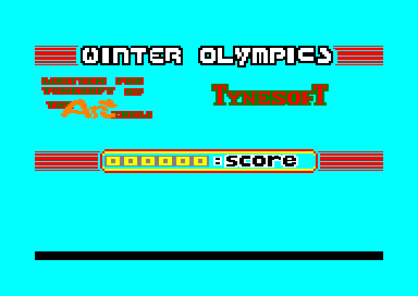 Winter Olympics for the Amstrad CPC