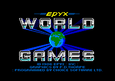 World Games for the Amstrad CPC