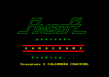 Xanagrams for the Amstrad CPC
