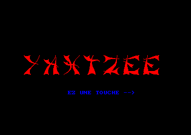 Yahtzee for the Amstrad CPC
