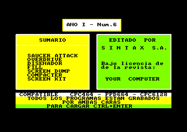 Your Computer Issue 6 for the Amstrad CPC