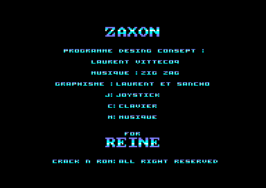 Zaxon for the Amstrad CPC